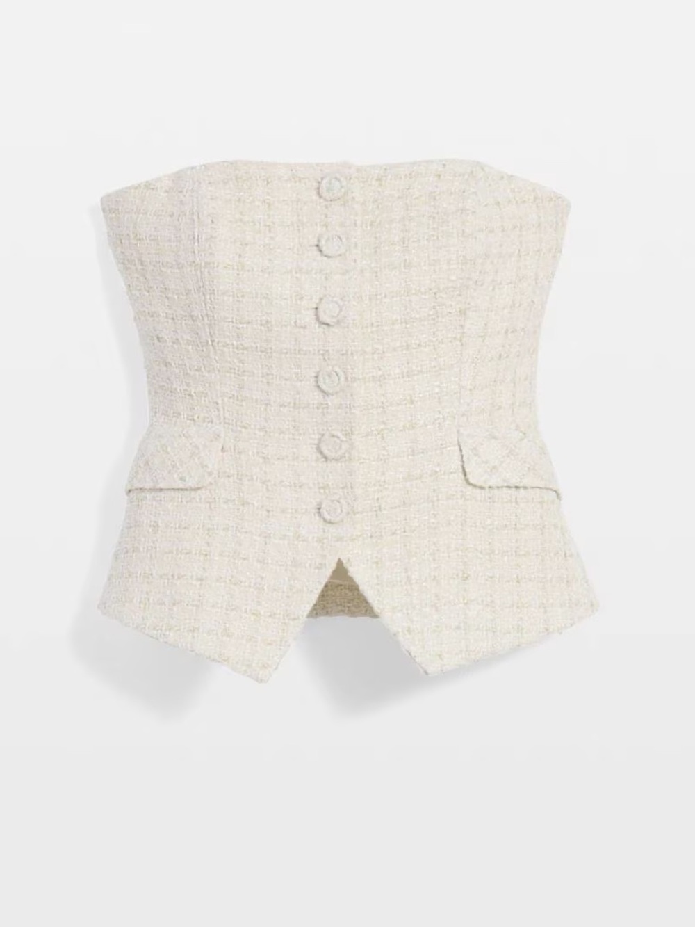 White House Black Market Tweed Bustier Size 14 NWOT - Picture 3 of 13